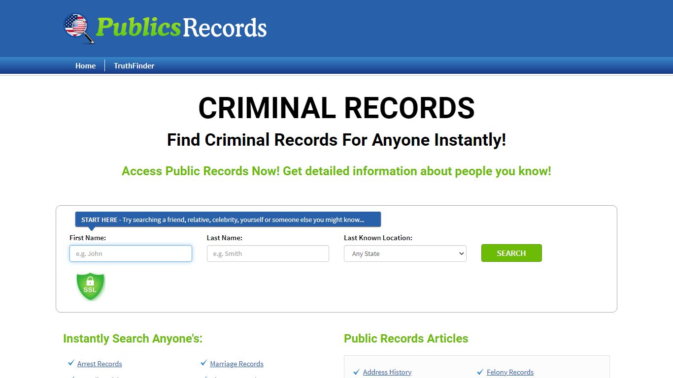 Find Criminal Records For Anyone